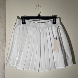 White “if it were me”  tennis skirt and crop tank new with tags size XL